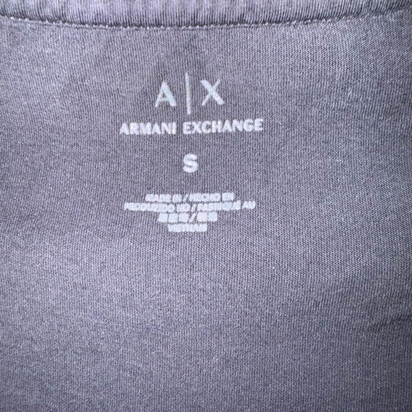 Armani Exchange Black Logo Scoop Neck Tee size S in like new condition - Picture 6 of 6